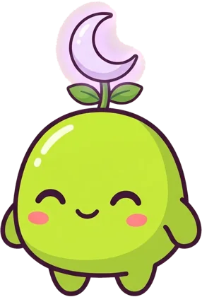 Moonpetal, with a lilac crescent flower