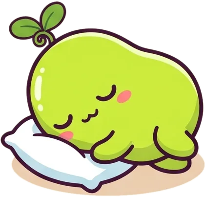 Pimori asleep on a pillow